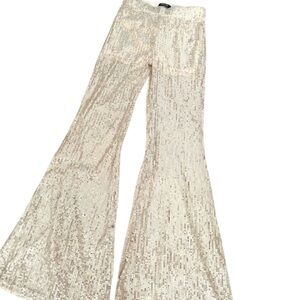 Chic Sequin Flare Pants